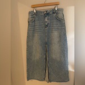 Pilcro Denim Maxi Skirt